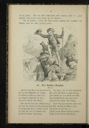 54. Des Knaben Berglied.