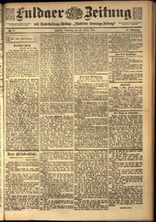 Ausgabe vom Dienstag, den 20. März 1900.