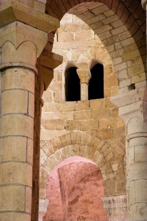 Frankreich. Limousin. Correze. Beaulieu sur Dordogne. Eglise Saint Pierre. Abteikirche. Architektur Detail