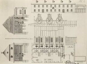 Dresden, Wassermühle und Ölstampfe : Dresden, Planriss, Ölmühle, n. 1763