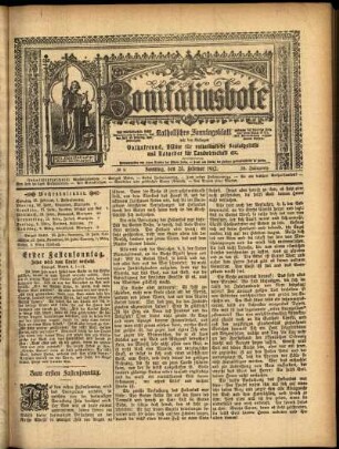 Erste Ausgabe vom Sonntag, den 25. Februar 1912.