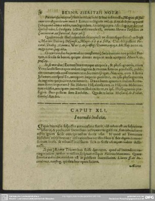 Caput XLI. Incendi Indicia