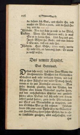 Das neunte Kapitel. Das Bettelweib.