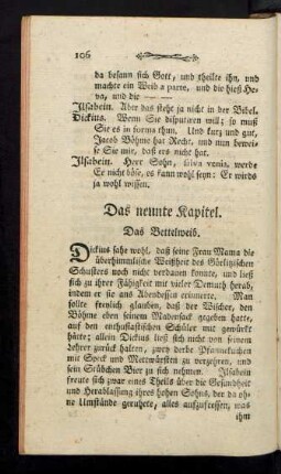 Das neunte Kapitel. Das Bettelweib.