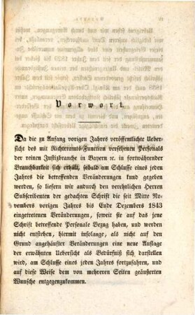 Anhang zur Uebersicht des mit Richteramts-Function versehenen Personals der reinen Justizbranche in Bayern : mit Anfügung des Personals der Ober-Appellations, dann Appellationsgerichts-Secretaire, ...