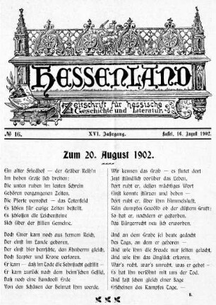 No. 16, 16. August 1902