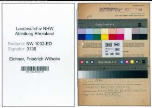 Entnazifizierung Friedrich Wilhelm Eichner, geb. 27.01.1891 (Studienrat)