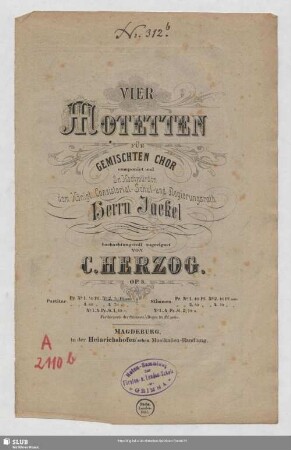 Partitur: Meine Seele ist stille zu dem Gott