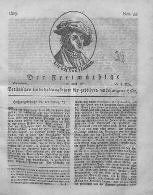 Nro. 55., Sonnabend, den 18. März 1809