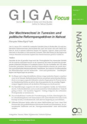 Der Machtwechsel in Tunesien und politische Reformperspektiven in Nahost