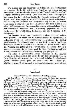 228-234, II. Sprechsaal