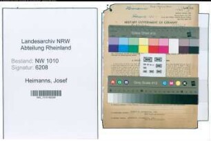 Entnazifizierung Josef Heimanns , geb. 24.10.1893 (Gastwirt)