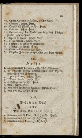 XII. Hasse
