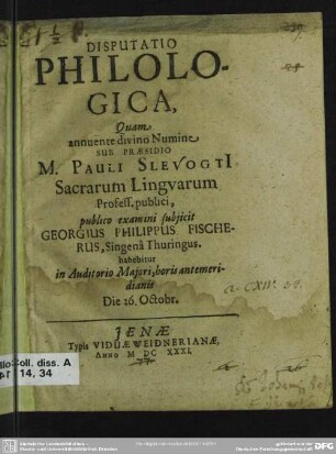 Disputatio philologica