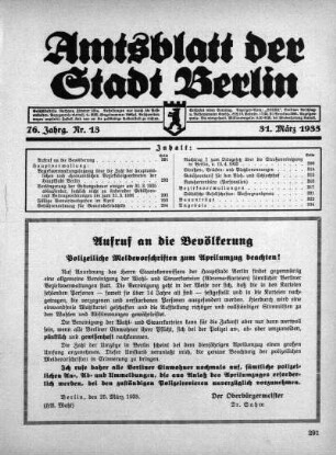1935,13: Nr. 13, 31. März 1935