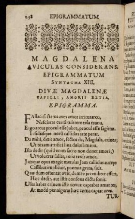238-261, Syntagma XIII.-Elegia XIII.