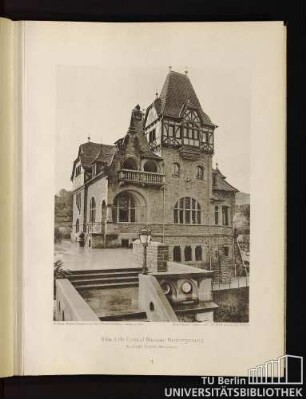 3. Villa d. Hn. Consul Menzer, Neckarsgemünd. Architekt: Schäfer, Mannheim.