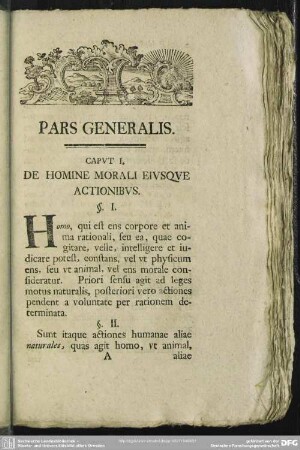 Pars Generalis