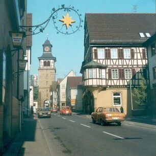 Neuenstadt am Kocher. Blick zum Oberen Torturm