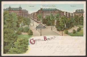 Ansichtskarte Belle-Alliance-Platz, Friedrich- und Lindenstraße