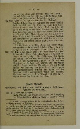 Zweite Periode. Entstehung und Blüte des römisch-deutschen Kaisertums, Periode der Kreuzzüge.