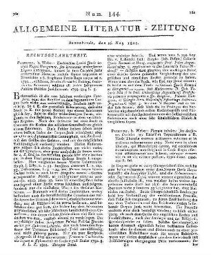 Die Erscheinung, eine Arabeske. Braunschweig: Schröder 1800