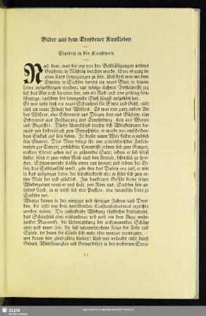 Bilder aus dem Dresdener Kunstleben