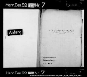 Die königlich württembergische Gesandtschaft zu Hannover Enthält: Akkreditierung bzw. Abberufung der Gesandten Freiherr von Linden, General von Phull, Graf von Wintzingerode, Generalleutnant von Bismark