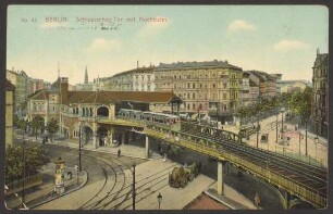 Ansichtskarte Schlesisches Tor mit Hochbahn