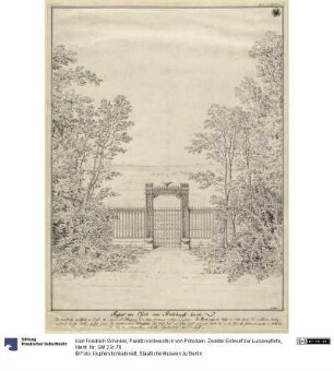 Paretz nordwestlich von Potsdam. Zweiter Entwurf zur Luisenpforte