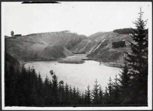 Blick auf die Bleilochsperre (Saalesperre)