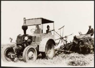 Traktor mit Selbstbinder