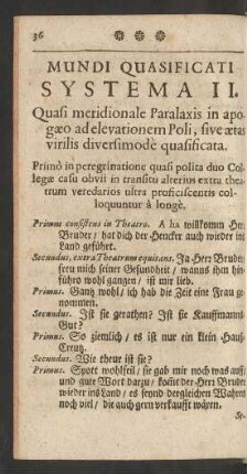 Mundi Quasificati Systema II.