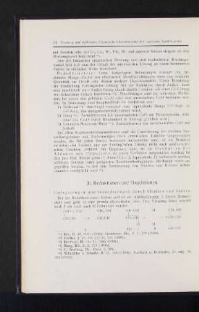 III. Reduktionen und Oxydationen.