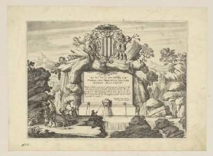 Le fontane delle Ville di Frascati, nel Tuscolano, 1691, Widmungsblatt