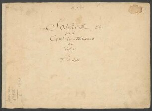 Sonaten; cemb, vl; e-Moll; CzaR 36