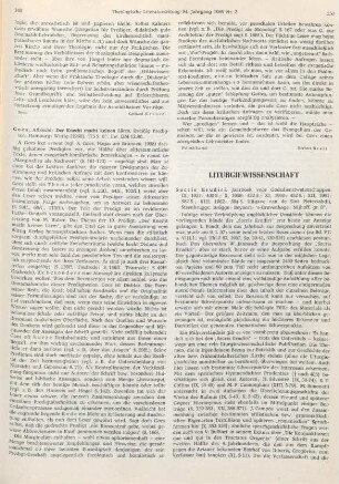 Liturgiewissenschaft