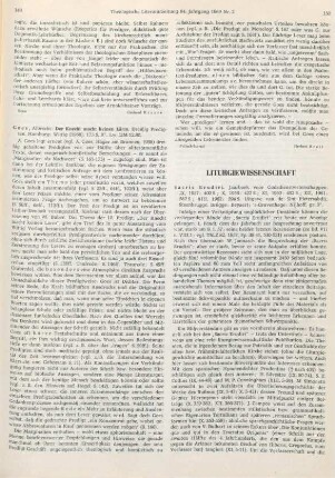 Liturgiewissenschaft