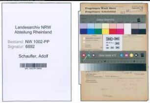Entnazifizierung Adolf Schaufler , geb. 20.07.1900 (Sekretaer)