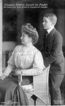 Luise Sofie von Preußen mit ihrem Sohn