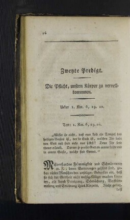 Zweyte Predigt.