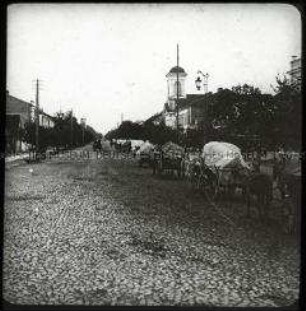Sieg über die russischen Truppen bei Tannenberg: Hauptstraße in Suwalki