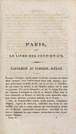 Paris, ou le livre des cent-et-un, 9