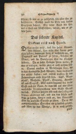 Das siebente Kapitel. Dickius reist nach Hause.