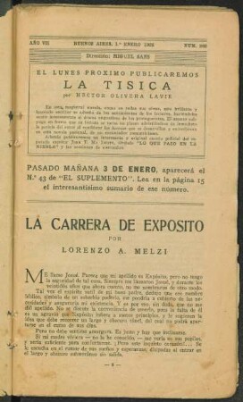 1923007268: La carrera de Expósito