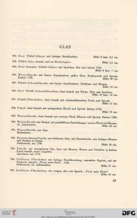 Glas (Nr. 891-934)