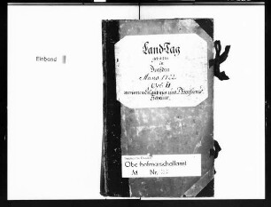 Erlaubnis- und Dimissionsscheine zum Landtag 1722