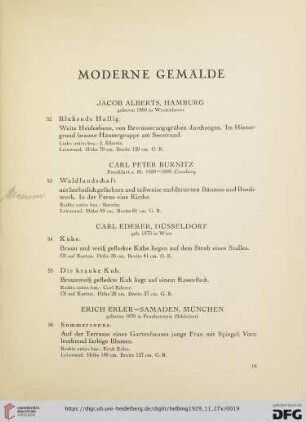 Moderne Gemälde (Nr. 52-76)