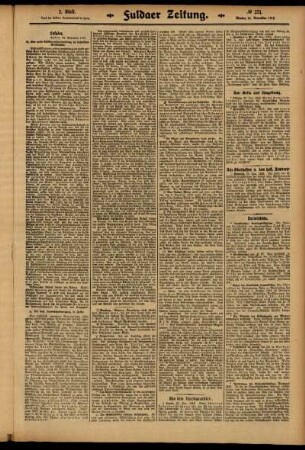 Zweite Ausgabe vom Montag, den 24. November 1913.