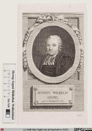 Bildnis August Wilhelm Hupel